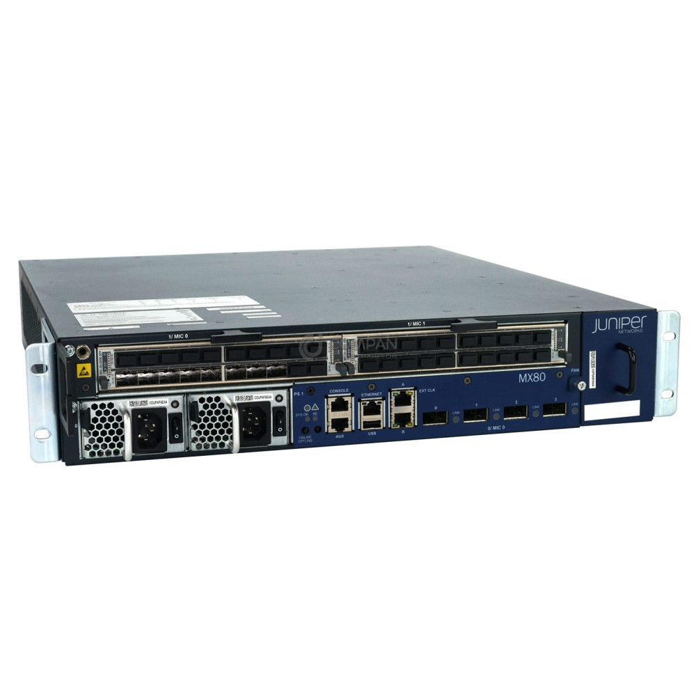 MX80 / JUNIPER MX80 ROUTING PLATFORM WITH 2X 20 PORTS 1GB SFP MODULES
