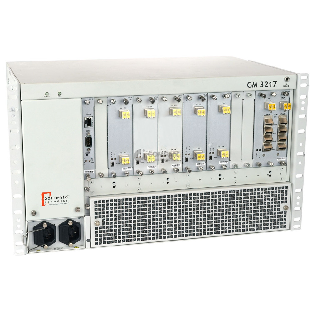 GIGAMUX 3217 / SORRENTO NETWORKS GIGAMUX 3217 OPTICAL NETWORKS DATA SHEET