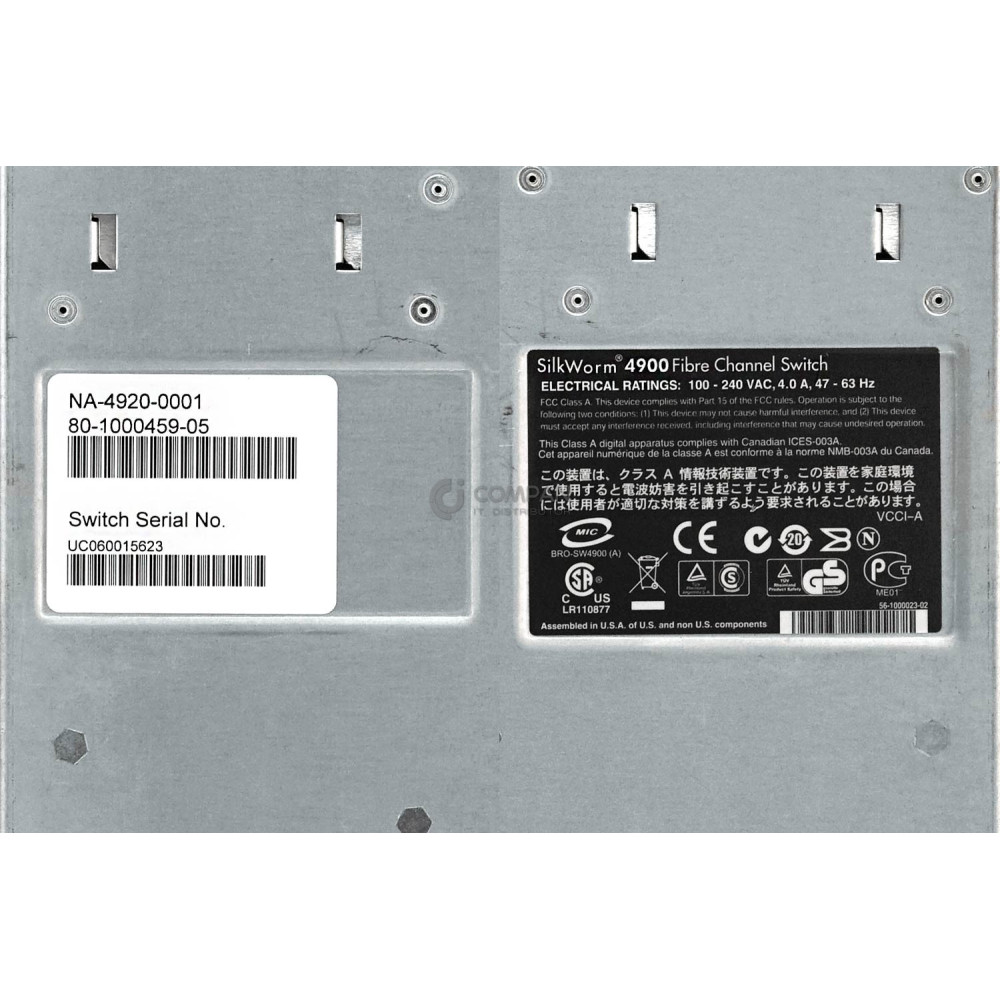 NA-4920-0001 / BROCADE SILKWORM 4900 64 PORT (48 ENABLED) 4G FC SWITCH