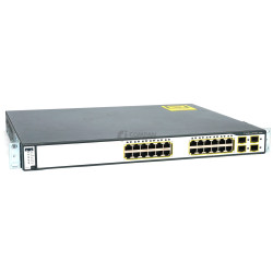 WS-C3750G-24TS-S1U CISCO CATALYST 3750 24-PORT 1GB ETHERNET 4-PORT 1GB SFP STACKABLE SWITCH