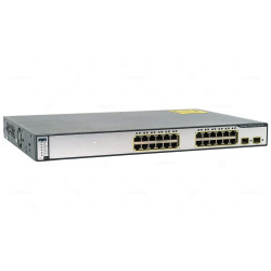 WS-C3750-24PS-S CISCO CATALYST 3750 24-PORT POE 2-PORT SFP STACKABLE SWITCH