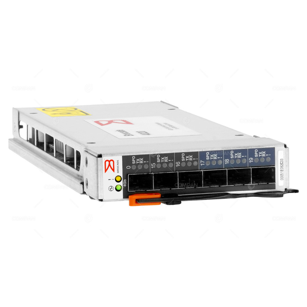 32R1821 / IBM BROCADE 6 PORT SFP 4GB FIBRE CHANNEL SAN SWITCH MODULE
