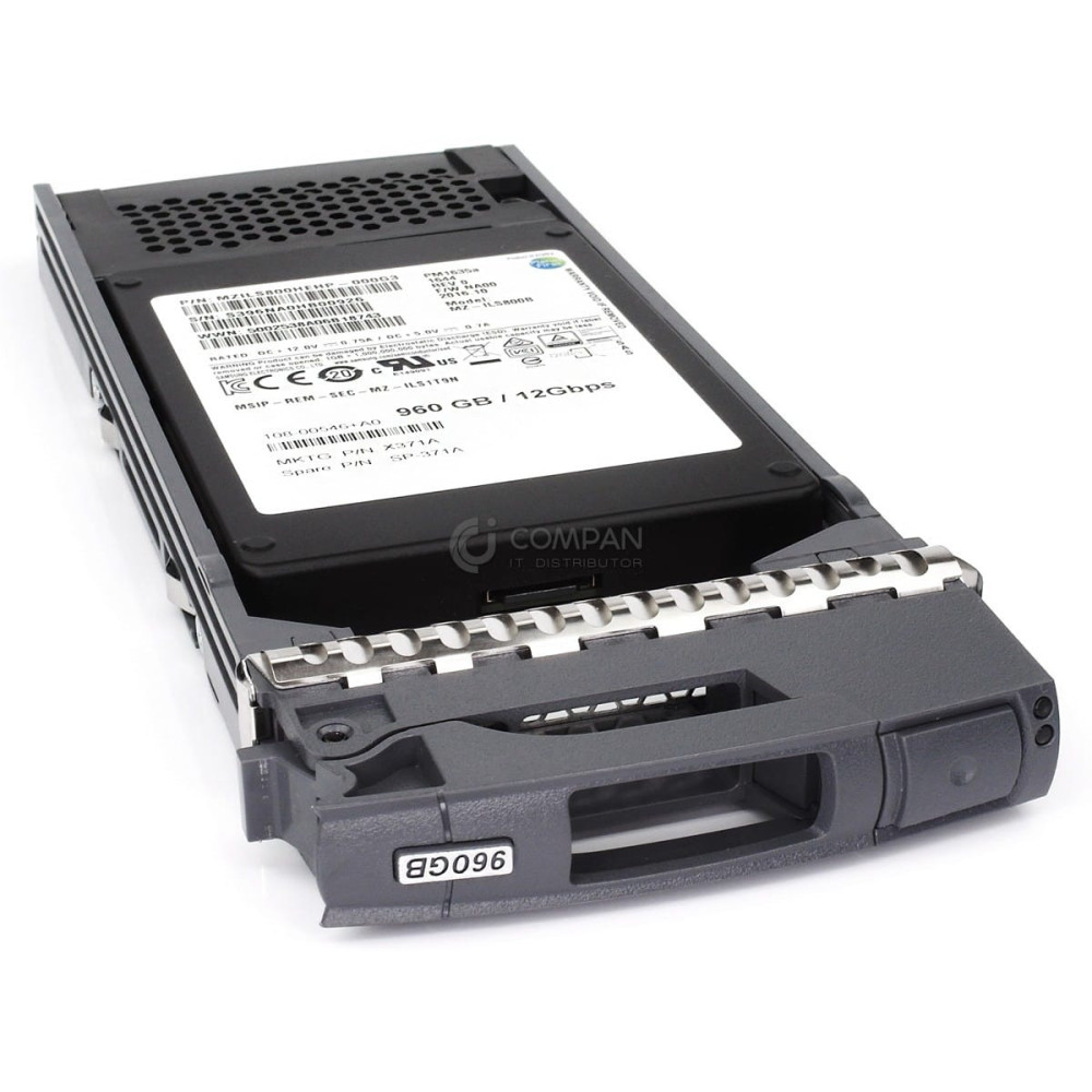 NETAPP DS224C 24 BAY SFF SAS/SATA 12G EXPANSION 12x X371A 960GB SAS SSD