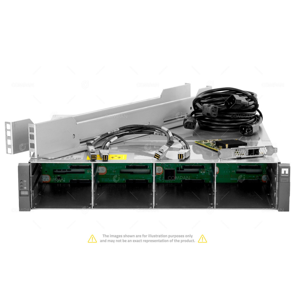 NetApp DS212C No controller 2x SFF-8644 Cable 1x 4TB HDD