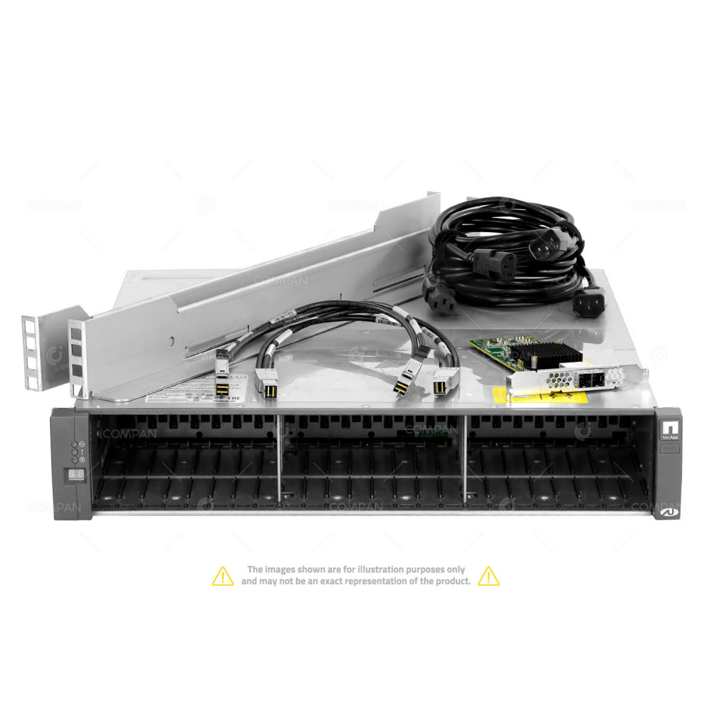 NetApp DS224C LSI 9300-8E Dual Port HBA 2x SFF-8644 Cable 8x 960GB SSD Rails