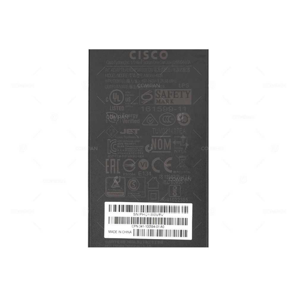 341-100594-01  CISCO 48V 1.042A AC ADAPTER