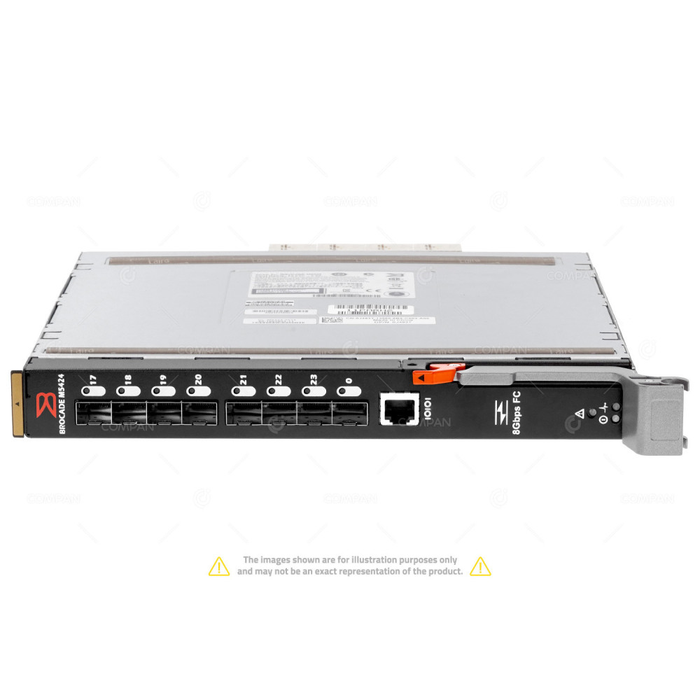 J493T  DELL BROCADE M5424  8-PORT 8G SFP FIBRE CHANNEL SWITCH BLADE FOR M1000E