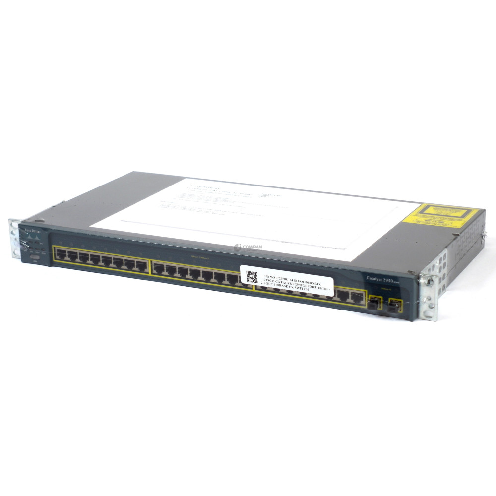 WS-C2950C-24 CISCO CATALYST 2950 24 PORT 10/100 + 2 PORT 100BASE FX SWITCH -