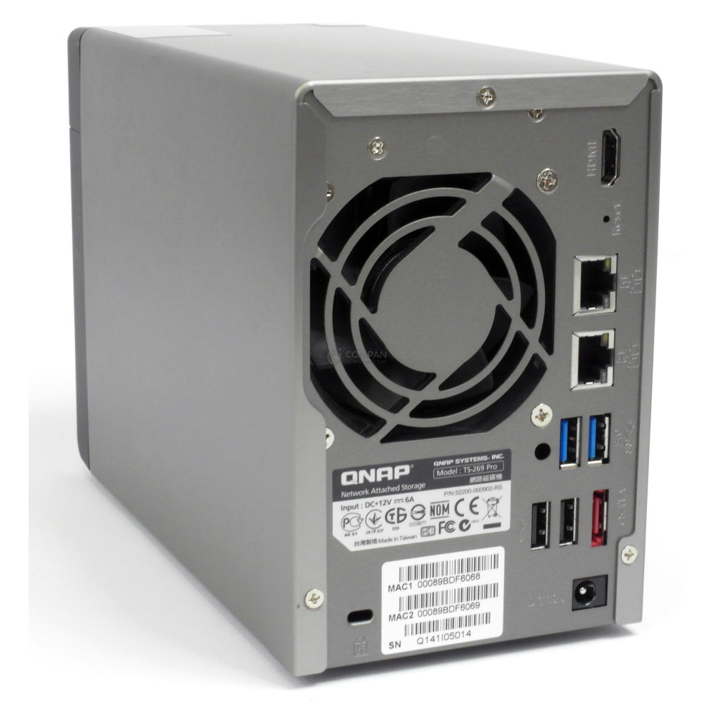 TS-269 PRO QNAP SYSTEMS TS-269 PRO 2 BAY LFF SATA NAS SERVER 4TB 52200-000902-RS