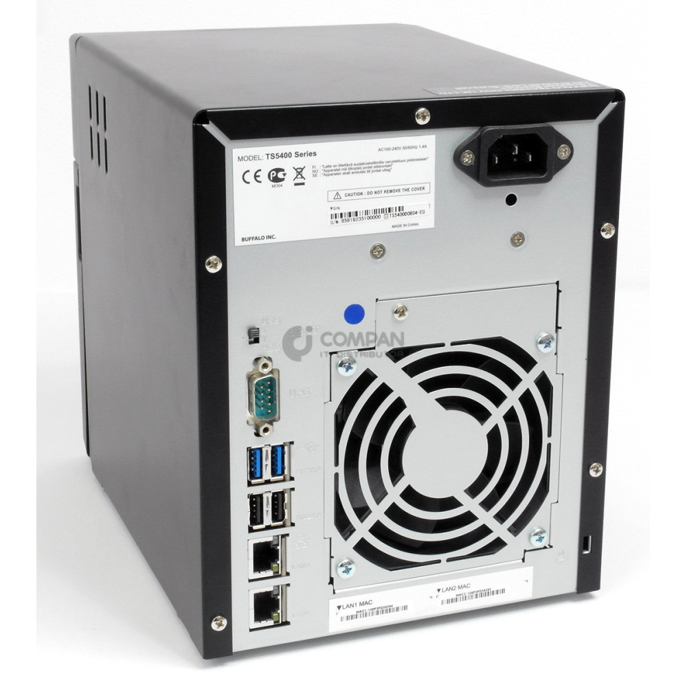 TS5400 BUFFALO TERASTATION 5400 4 BAY LFF SATA NAS SERVER 8TB TS5400D0804-EU