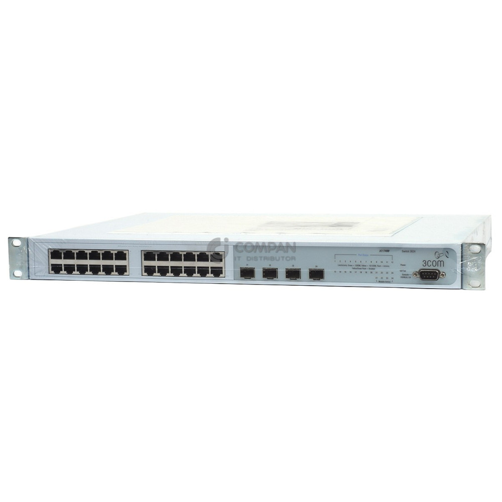 3824 3COM SWITCH 3824 24-PORT ETHERNET + 4-PORT SFP .