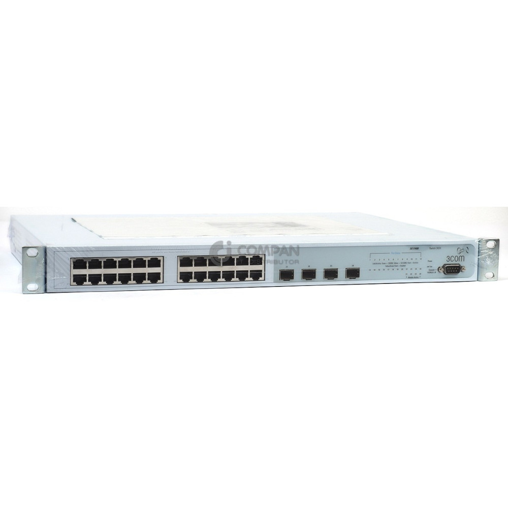 3824 3COM SWITCH 3824 24-PORT ETHERNET + 4-PORT SFP .