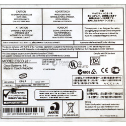 2811 CISCO 2811 2U INTEGRATED SERVICE ROUTER .