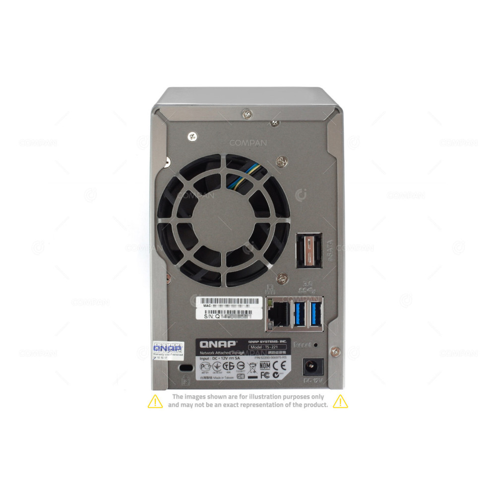 TS-221 QNAP TS-221 2-BAY LFF TURBO NAS SERVER 52200-000975-RS