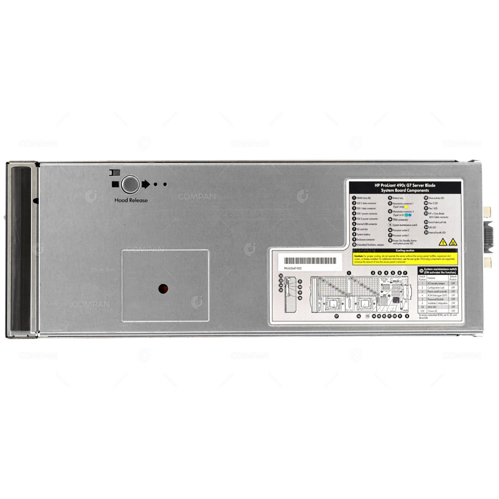 BL490C G7-2SFF HP PROLIANT BL490C G7 2SFF 2X INTEL XEON X5670 @ 2.93GHZ(6-CORES) RAM 128GB(8X 16GB DDR3 )
