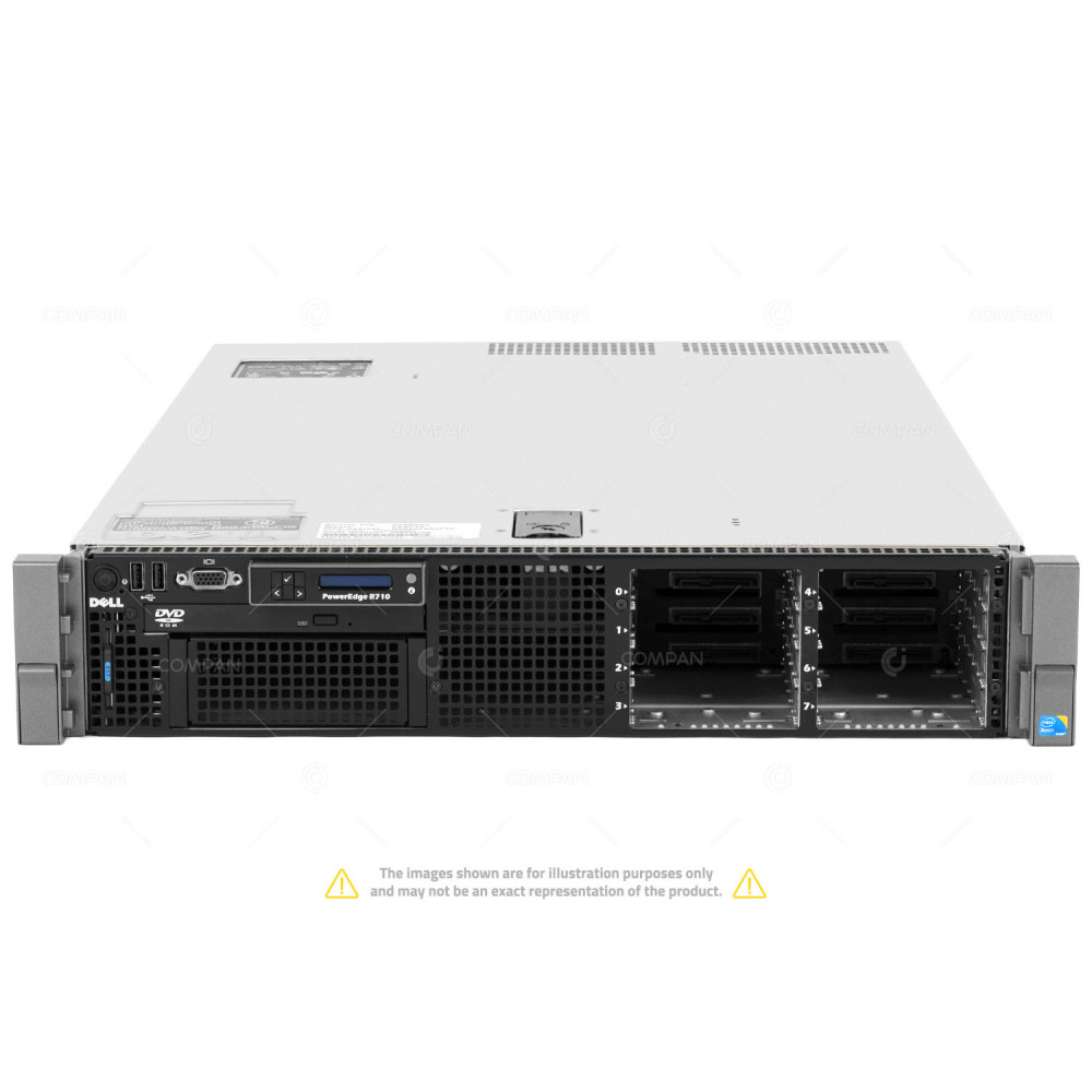 R710-8SFF DELL POWEREDGE R710 8SFF 2X INTEL XEON E5620 @ 2.40GHZ(4-CORES) RAM 128GB(16X 8GB DDR3 ) 2X 250GB(2X SATA )