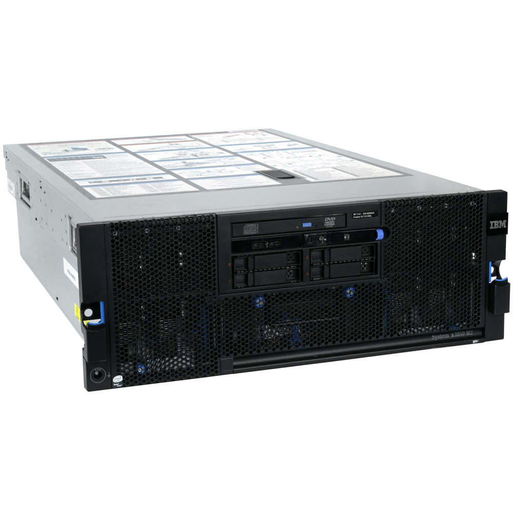 7141-RG-4LFF IBM IBM 3850 M2 / X3950 M2  2X INTEL XEON X7350 @ 2.93GHZ(4-CORES) RAM 32GB(16X 2GB DDR2 ) 7141RG