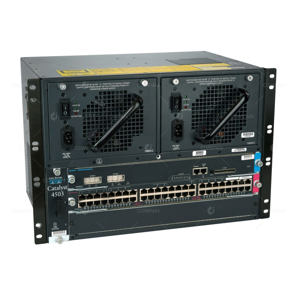 WS-C4503 CISCO CATALYST 4500 3 SLOT SWITCH CHASSIS WITH DUAL PSU AND FAN -