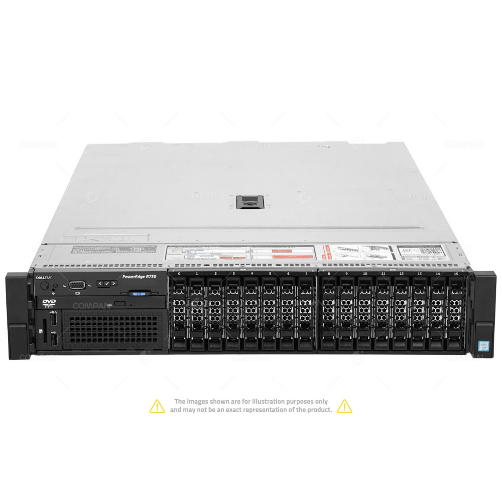 R730-16SFF DELL POWEREDGE R730 2X INTEL XEON E5-2620 V3 @ 2.40GHZ  8X 600GB(8X SAS )