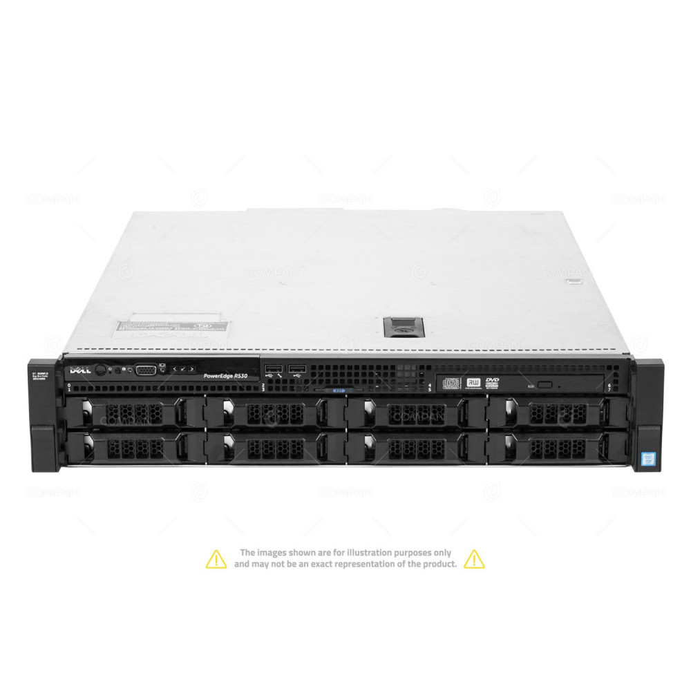 R530-8LFF DELL POWEREDGE R530 2X INTEL XEON E5-2603 V4 @ 1.70GHZ RAM 32GB(2X 16GB  DDR4  2X 2400MHZ ) 2X 1TB(2X SATA )