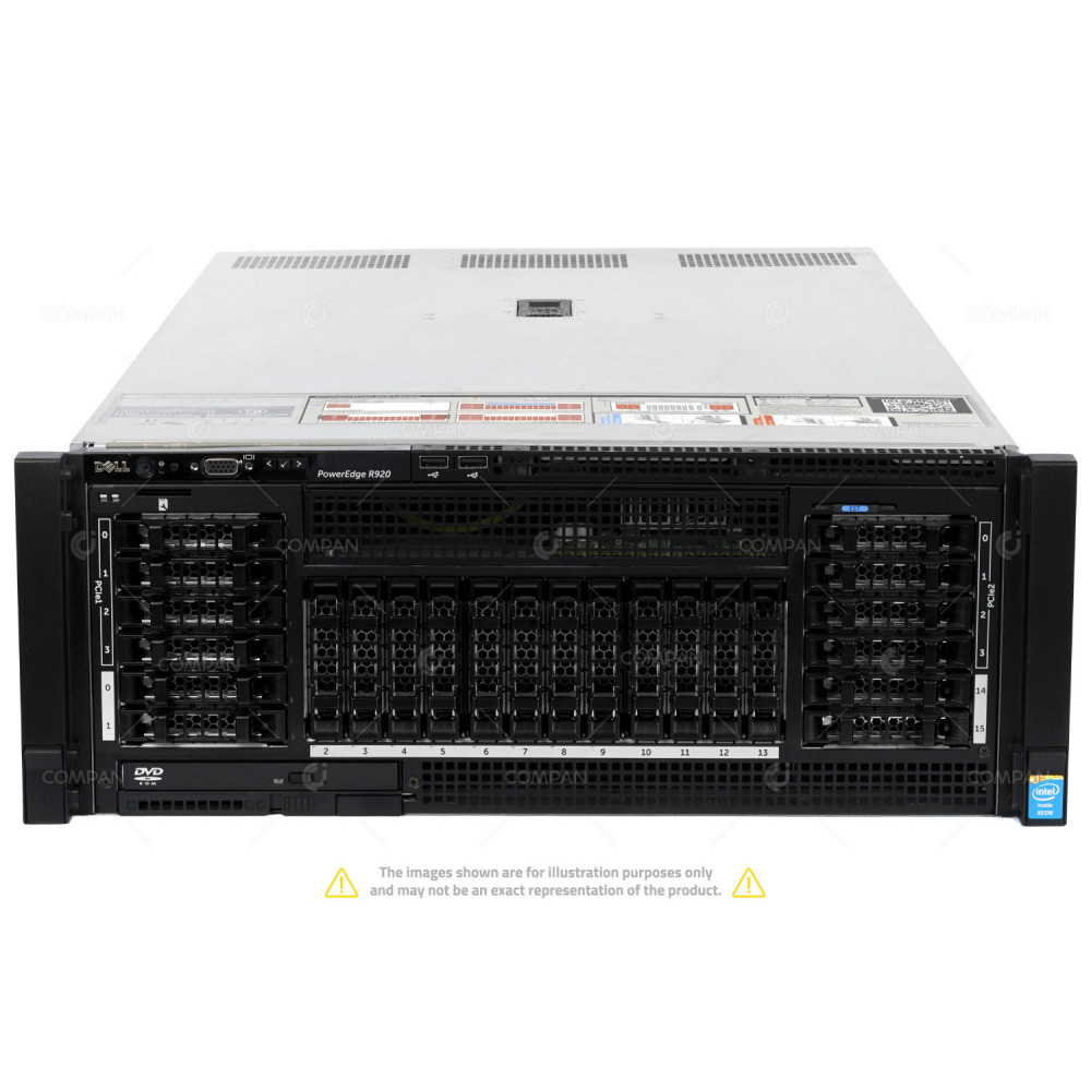 R920-16SFF-8PCIE DELL POWEREDGE R920 4X INTEL XEON E7-4880 V2 @ 2.50GHZ RAM 1TIB(64X 16GB  DDR3  64X 1600MHZ ) 10X 900GB(10X SAS )
