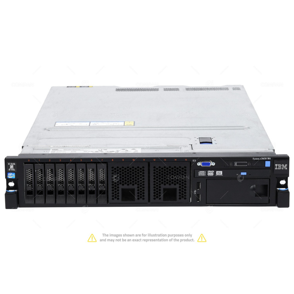 X3650 M4-8SFF IBM IBM SYSTEM X3650 M4:  2X INTEL XEON E5-2697 V2 @ 2.70GHZ RAM ( DDR3 - REGISTERED  16X 1866MHZ ) () 7915-AC1