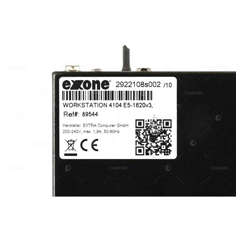 EXONE 4104-2LFF EXTRACOMPUTER D3348-B2 1X INTEL XEON E5-1620 V4 @ 3.50GHZ RAM 16GB(2X 8GB  DDR4  2X 2400MHZ ) 1X 256GB(1X SATA 1X SSD )