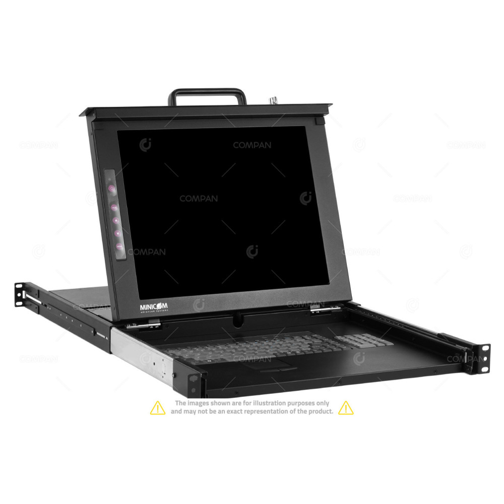 1SU70006-R MINICOM SMARTRACK KVM WITH 116IP SWITCH 16 PORTS -