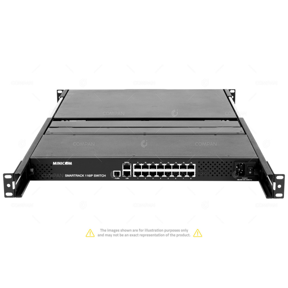 1SU70006-R MINICOM SMARTRACK KVM WITH 116IP SWITCH 16 PORTS -