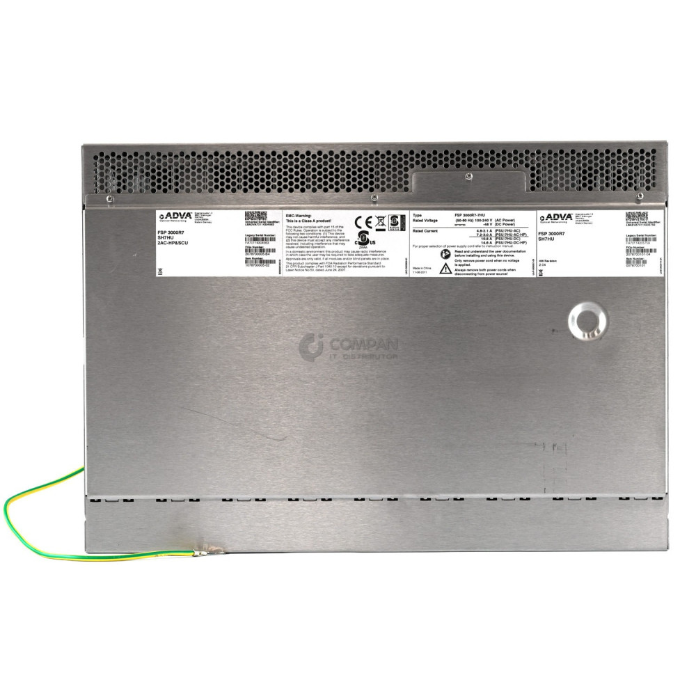 FSP 3000R7 ADVA FSP 3000R7 OPEN OPTICAL TRANSPORT SWITCH CHASSIS SH7HU, 2AC-HP&SCU, 1078700005-02, 2078700005-B4, 2078700101-04, 0078700101