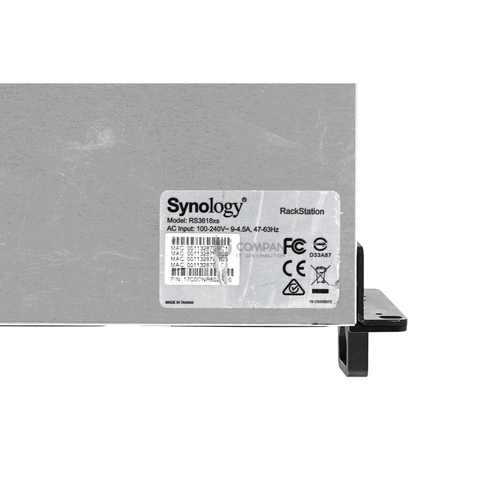 RS3618XS SYNOLOGY RACKSTATION RS3618XS NAS SERVER 12X 3.5 LFF 36TB SATA 9X 4TB -