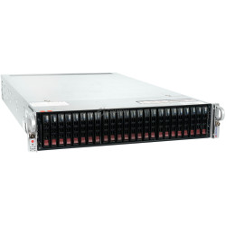 CSE-219U-24SFF SUPERMICRO SYS-2029U-E1CRT 2X INTEL XEON GOLD 6140 @ 2.30GHZ RAM 2TIB(24X 64GB  DDR4  24X 2666MHZ ) 22X 1TB(22X SAS ) SYS-2029U-E1CRT
