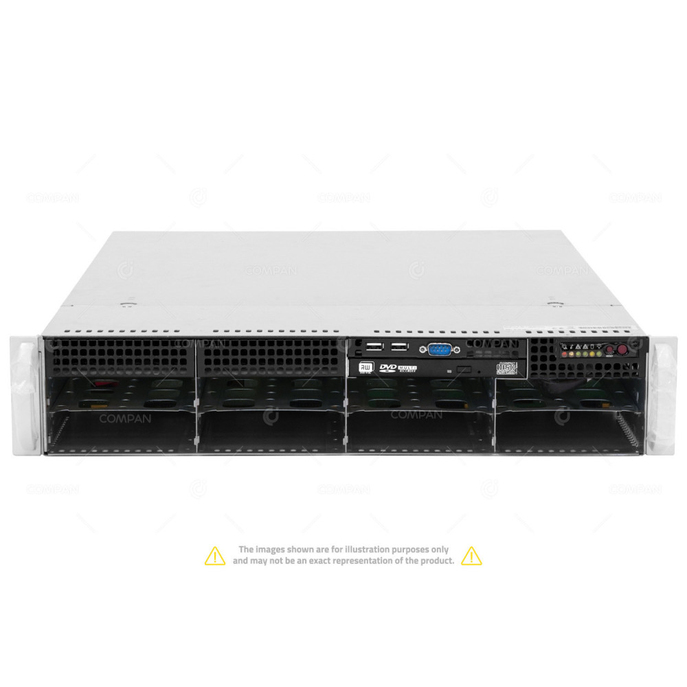 CSE-825-8LFF SUPERMICRO X10DRH 2X INTEL XEON E5-2620 V4 @ 2.10GHZ RAM 64GB(4X 16GB  DDR4  4X 2400MHZ ) 8X 6TB(8X SATA )