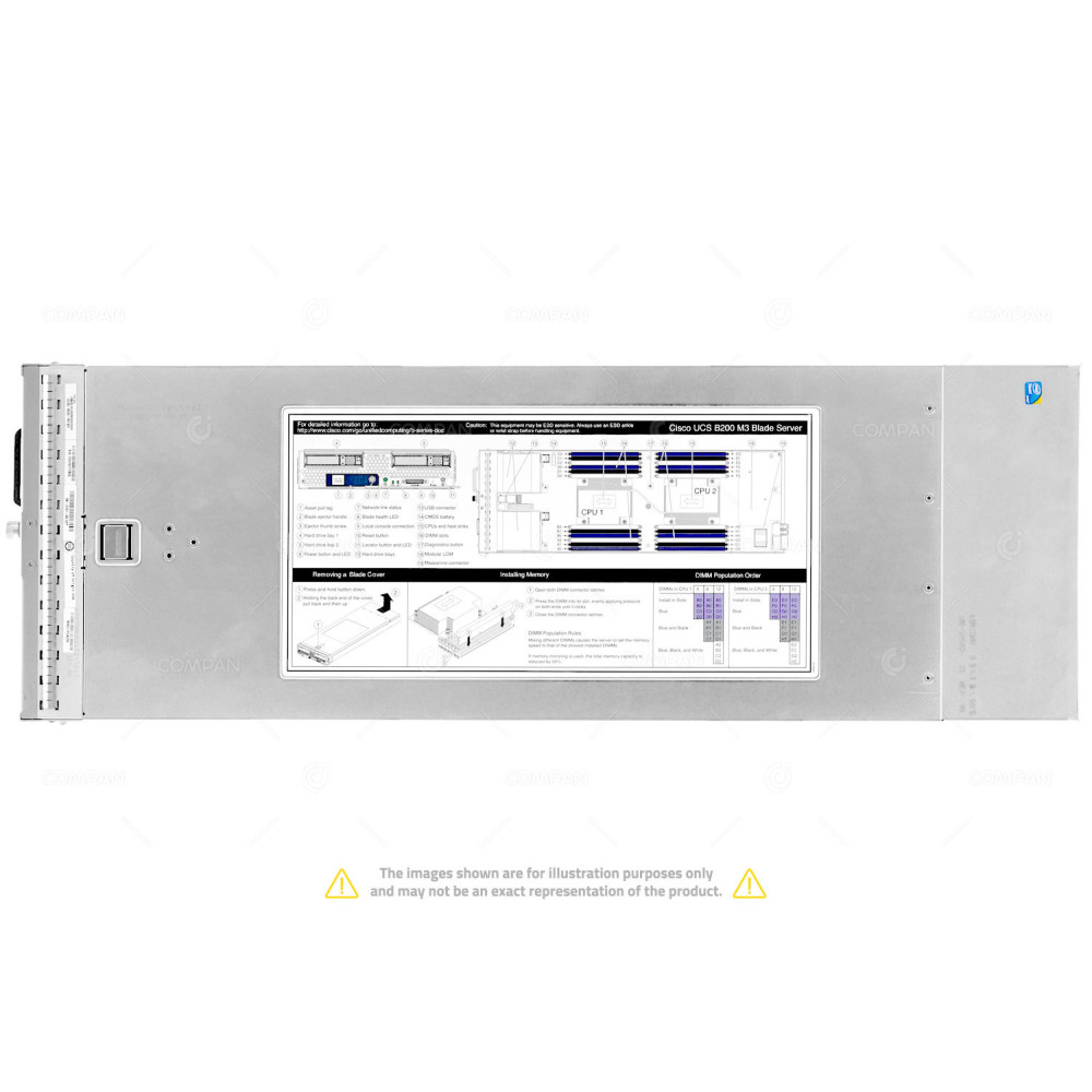 UCSB B200 M3-2SFF CISCO SYSTEMS INC UCSB-B200-M3 2X INTEL XEON E5-2620 0 @ 2.00GHZ RAM 64GB(8X 8GB  DDR3  8X 1600MHZ ) () 68-3751-06