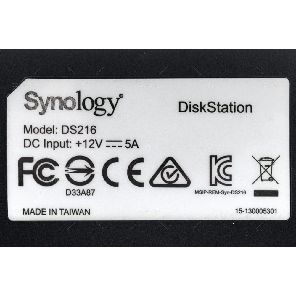 DS216 SYNOLOGY DS216 2 BAY LFF 3.5 4TB SATA NAS SERVER -