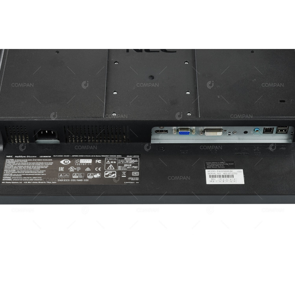 EA223WM NEC EA223WA 22INCH 1680 X 1050 LED MONITOR EA223WM-BK