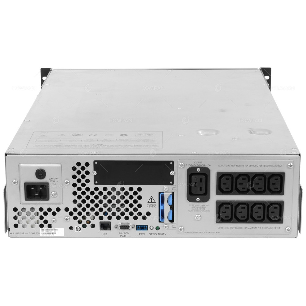 SUA3000RMXLI3U APC 3000VA 3U 230V 2700W 8X C13 1X C19 SMART-UPS -