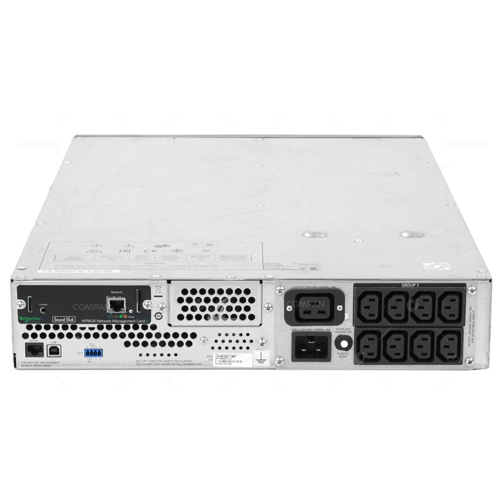 SMT3000RMI2U APC 3000VA 2U 230V 2700W 8X C13 1X C19 SMART-UPS -