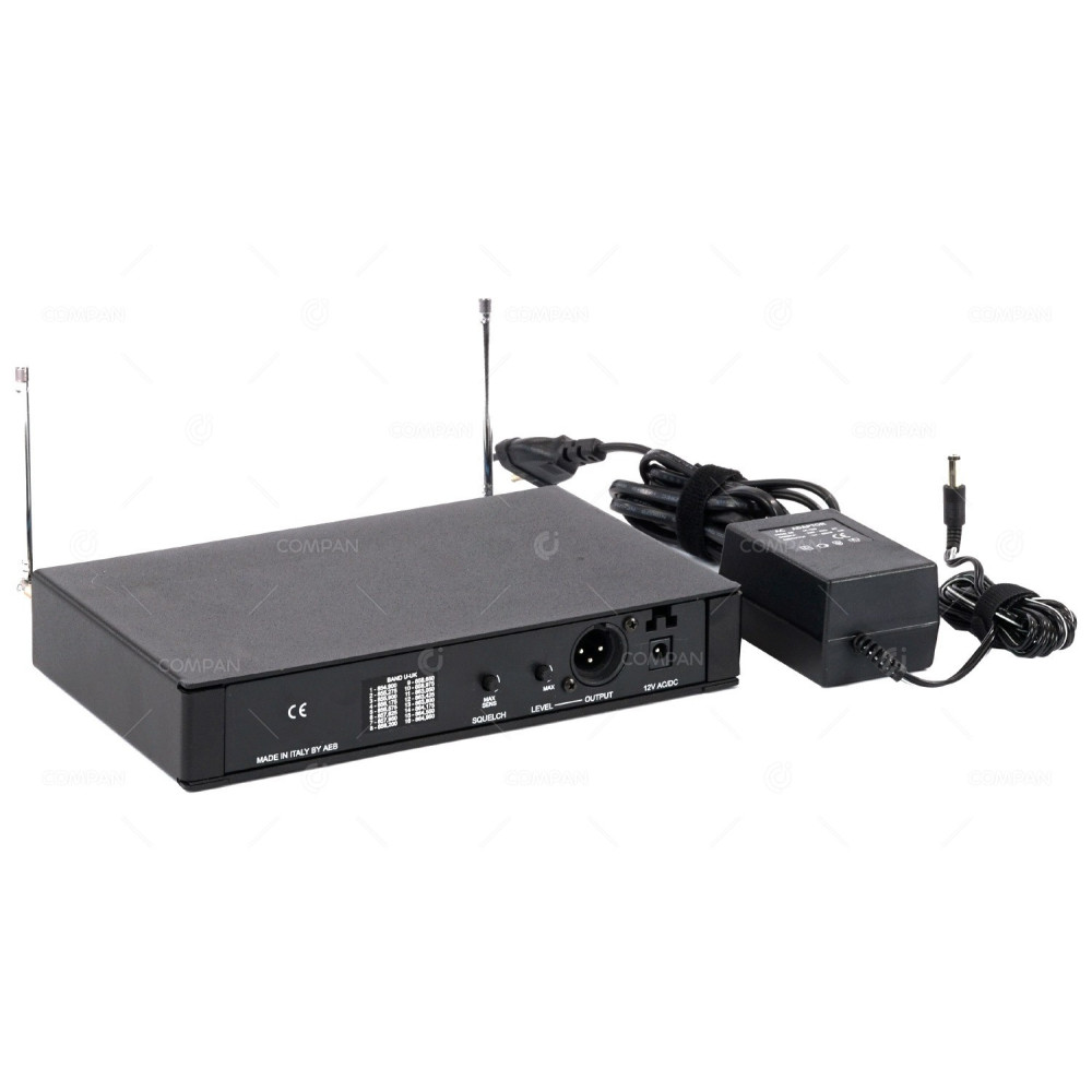 910R DBTECHNOLOGIES 910R UHF-FM DIVERSITY RECEIVER WITH ANTENNA AND AC ADAPTER AC-1225 12V 250MA 3VA 8W -