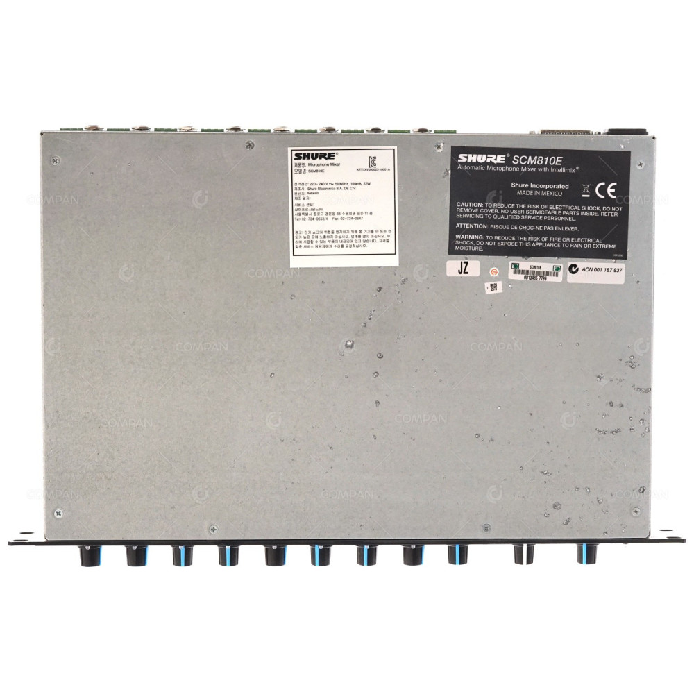 SCM810E SHURE SCM810E AUTOMATIC MICROPHONE MIXER WITH INTELLIMIX -