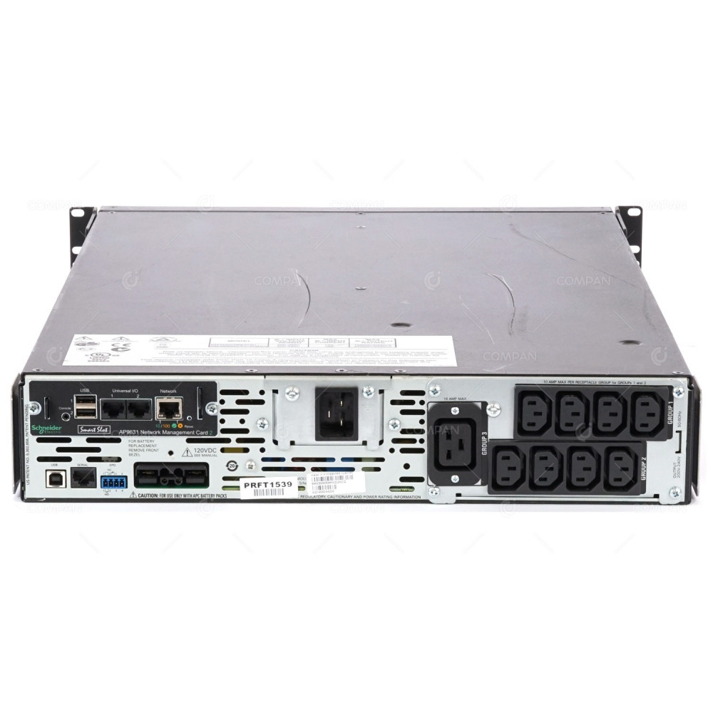 SMX3000RMHV2UNC APC SMART-UPS 3000VA 2700W LCD RM 2U WITH USED BATTERIES -