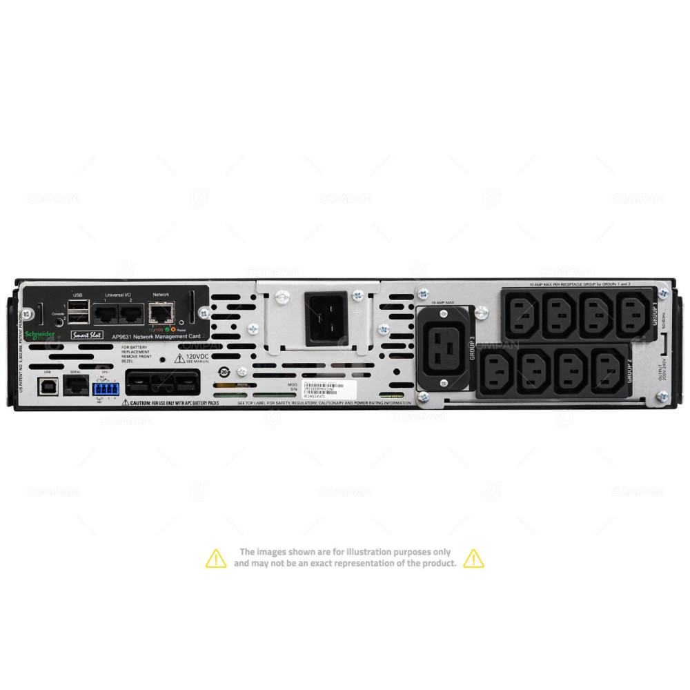 SMX3000RMHV2UNCQ APC SMART-UPS 3000VA 2700W LCD RM 2U WITH USED BATTERIES -
