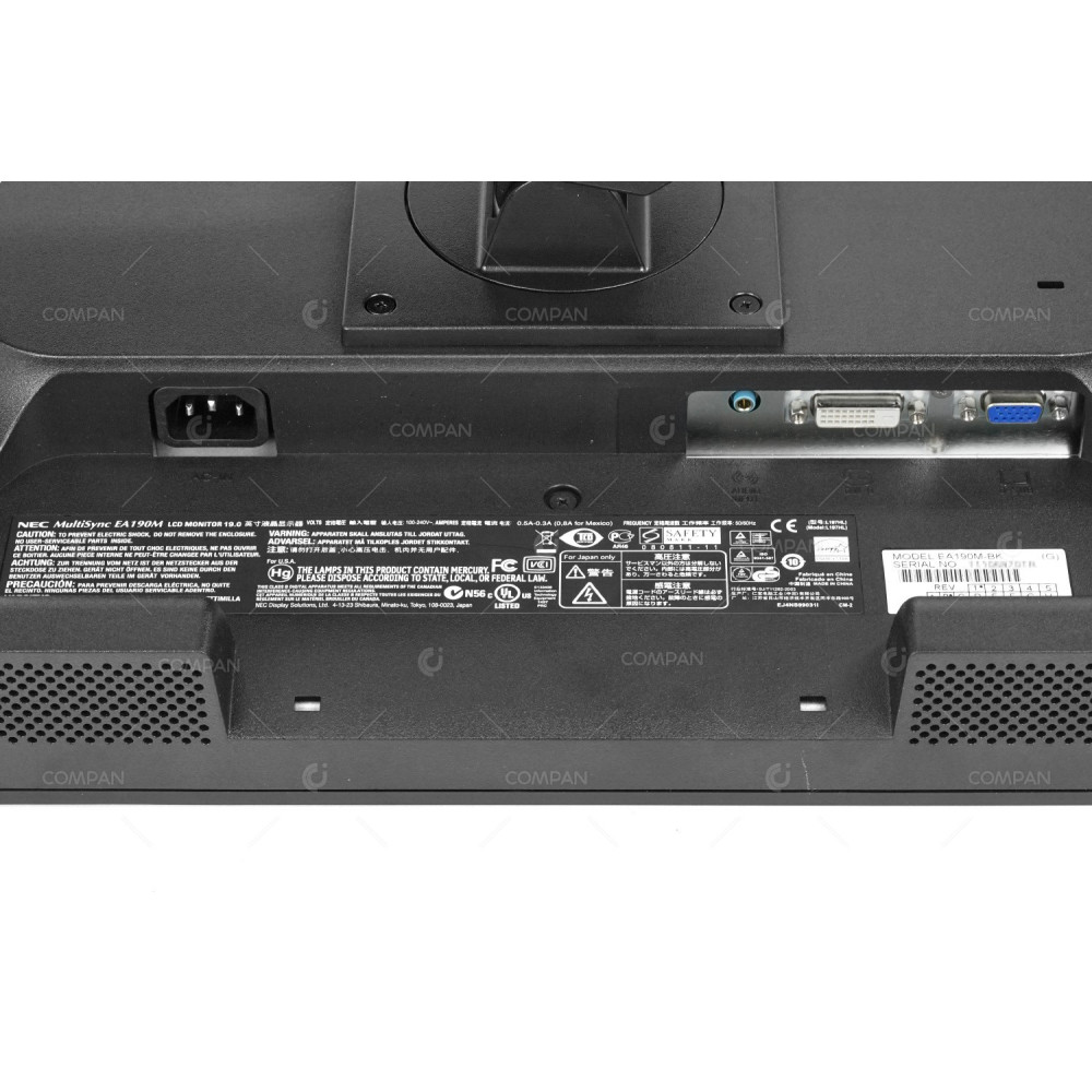 190M-BK MULTISYNC EA190M  SHARP NEC 190M