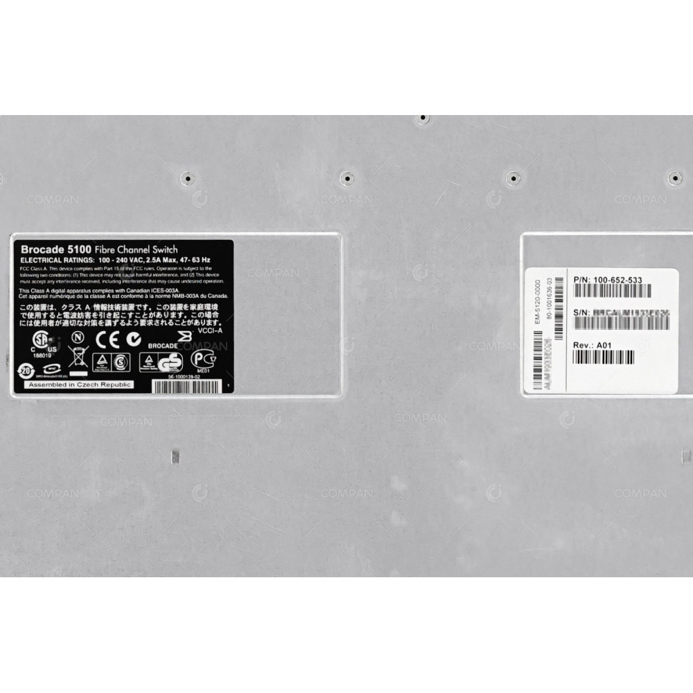 HD-6510-24-16G-R BROCADE 6510 48 PORT 16GB FIBRE CHANNEL SWITCH 80-1005514-06