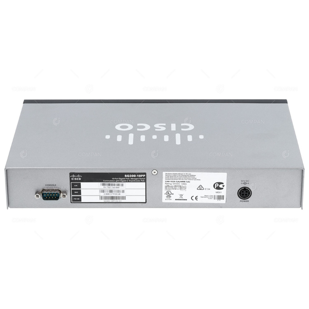 SG300-10PP-K9 CISCO SG300 10 PORT 1GB ETHERNET POE+ 2 PORT 1GB SFP SWITCH -