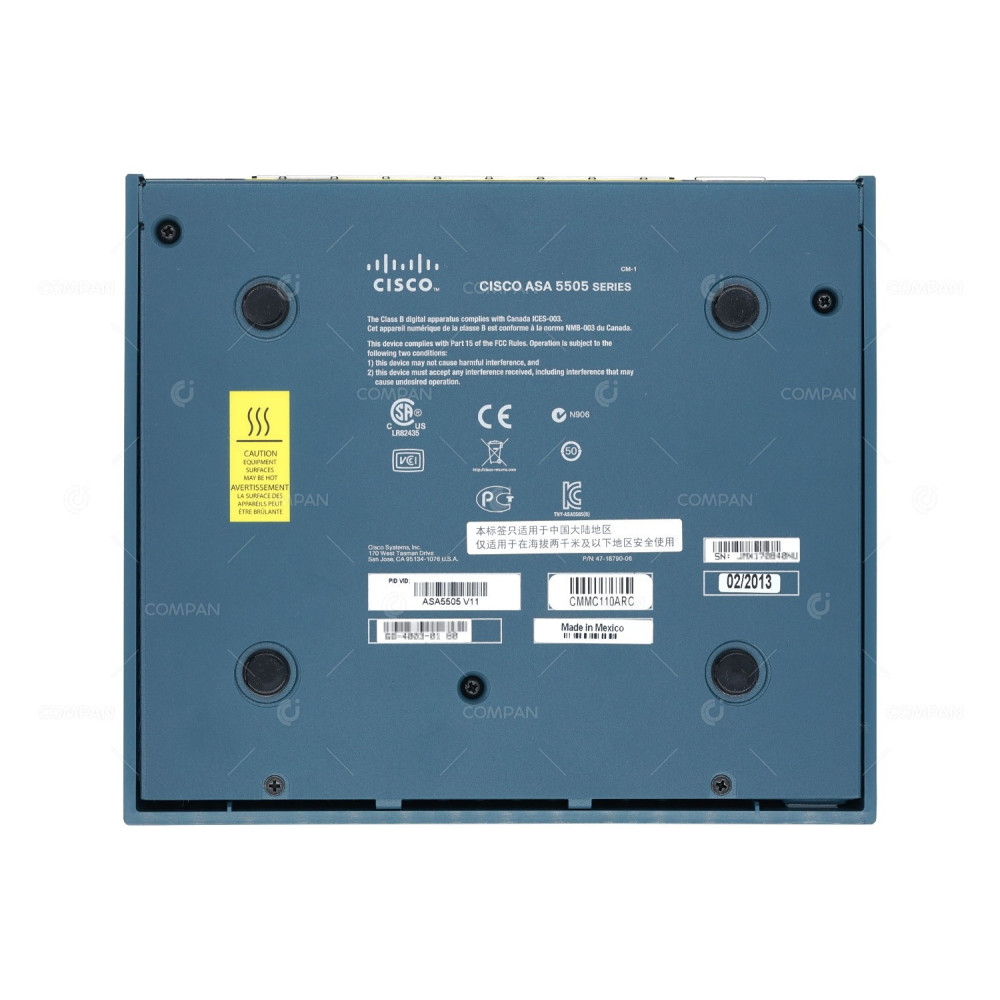ASA5505 CISCO ASA 5505 8 PORT 100MB ETHERNET POE ADAPTIVE SECURITY APPLIANCE 68-4003-01