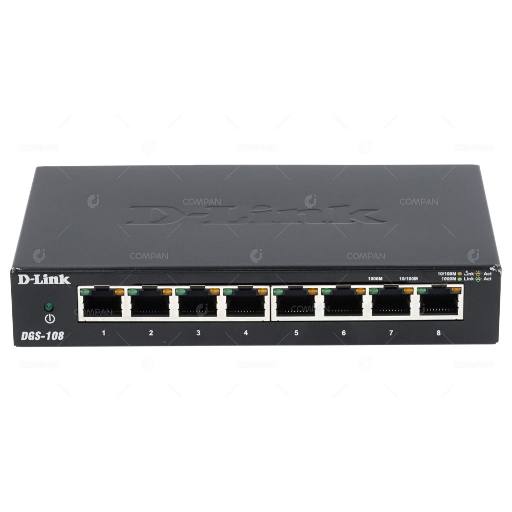DGS-108 D-LINK DGS-108 8 PORT 1GB ETHERNET SWITCH EGS108E