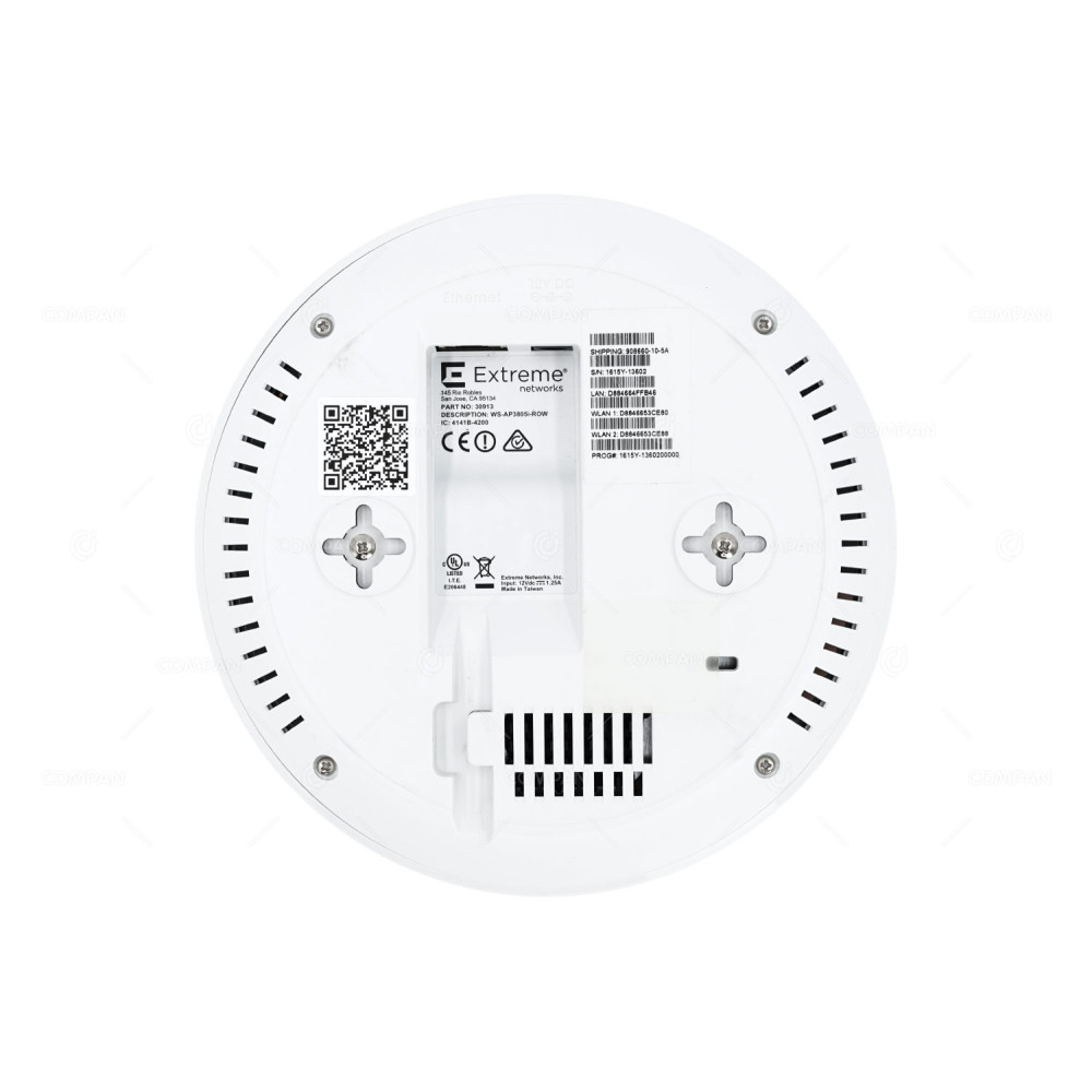 WS-AP3805I-ROW EXTREME NETWORKS 5GHZ DUAL BAND ACCESS POINT WITHOUT AC ADAPTER AND MOUNTING KIT 30913