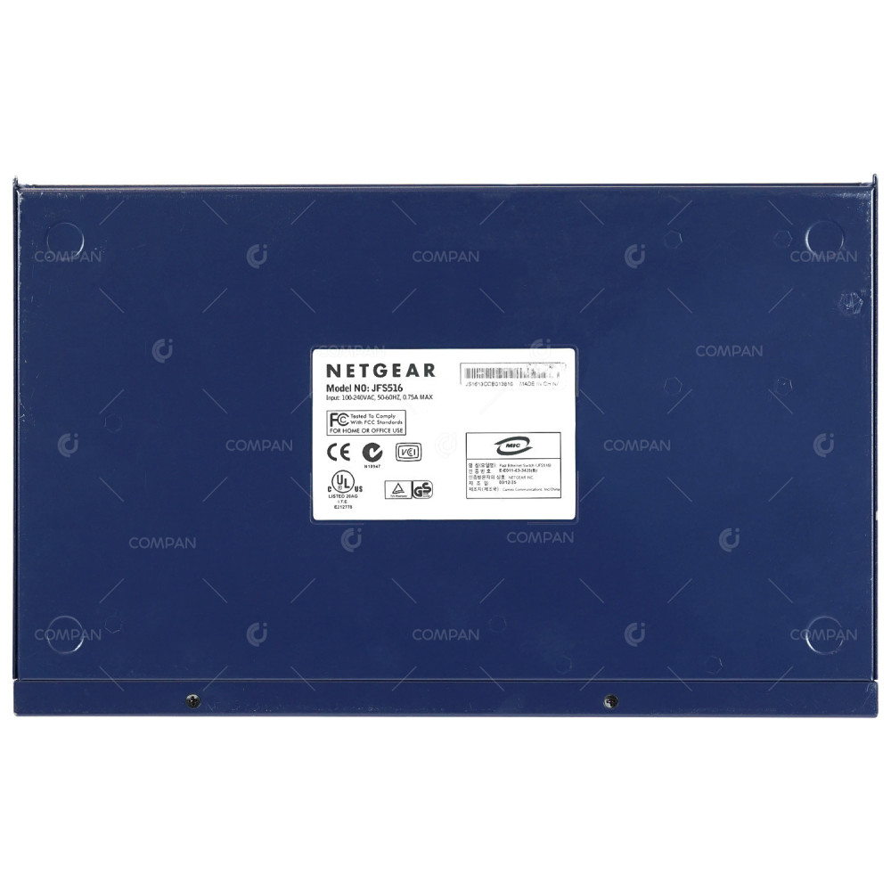 JFS516 NETGEAR JFS516 16 PORT 100MB ETHERNET UNMANAGED SWITCH -