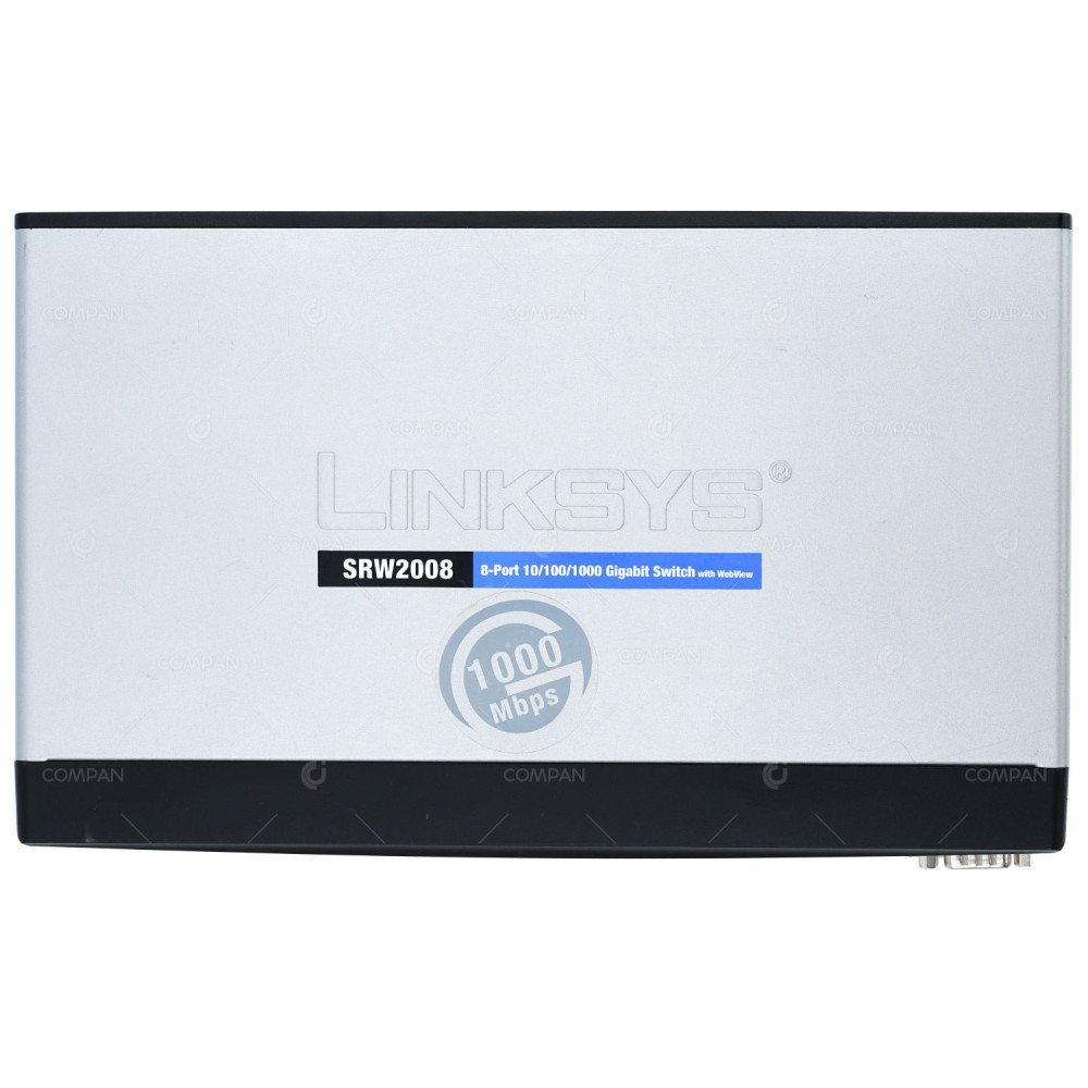 SRW2008 LINKSYS SRW2008 8 PORT 1GB ETHERNET 2 PORT 1GB SFP SWITCH WITHOUT AC ADAPTER GGB3507